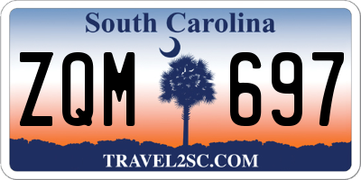 SC license plate ZQM697