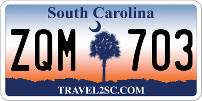 SC license plate ZQM703