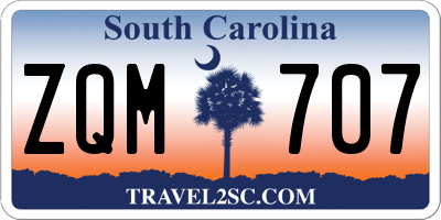 SC license plate ZQM707