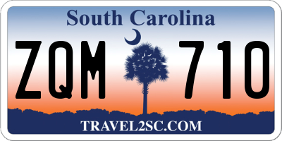 SC license plate ZQM710