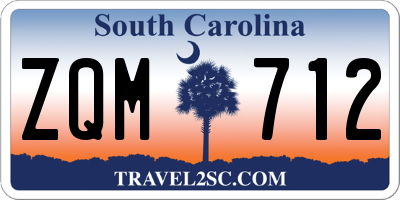 SC license plate ZQM712