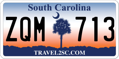 SC license plate ZQM713