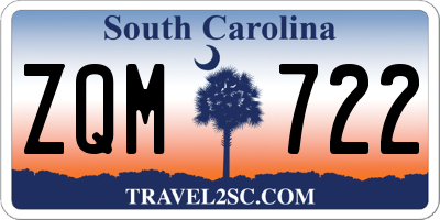 SC license plate ZQM722