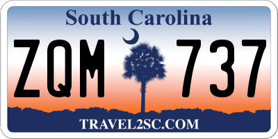 SC license plate ZQM737