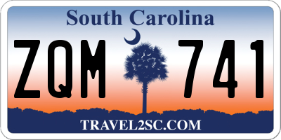 SC license plate ZQM741