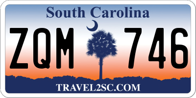 SC license plate ZQM746