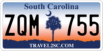 SC license plate ZQM755