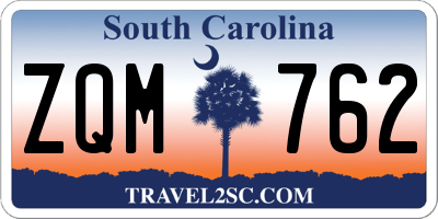 SC license plate ZQM762