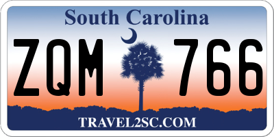 SC license plate ZQM766