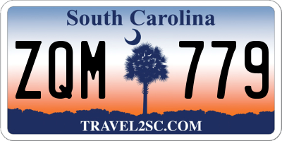 SC license plate ZQM779
