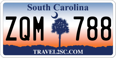 SC license plate ZQM788