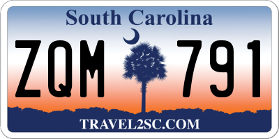 SC license plate ZQM791