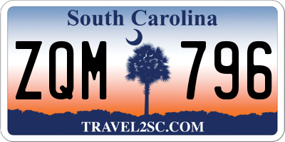 SC license plate ZQM796