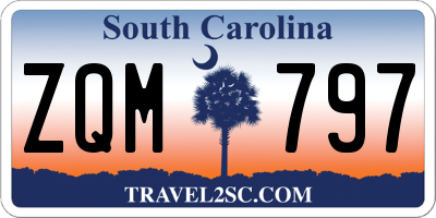 SC license plate ZQM797