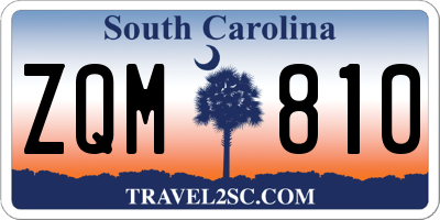 SC license plate ZQM810