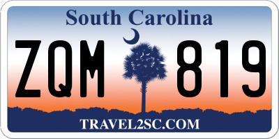 SC license plate ZQM819