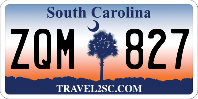 SC license plate ZQM827