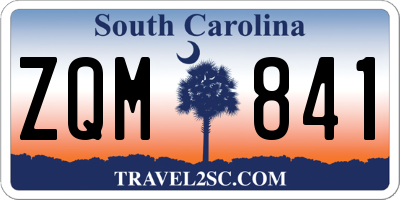 SC license plate ZQM841