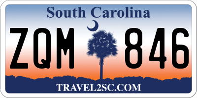 SC license plate ZQM846