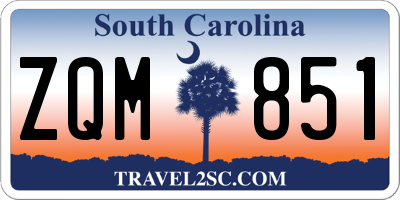 SC license plate ZQM851