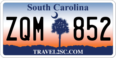 SC license plate ZQM852