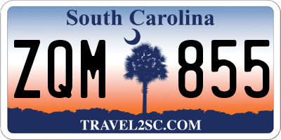 SC license plate ZQM855