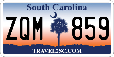 SC license plate ZQM859