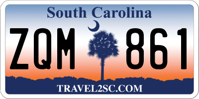 SC license plate ZQM861