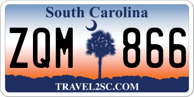SC license plate ZQM866