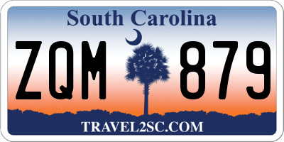SC license plate ZQM879
