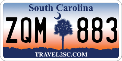 SC license plate ZQM883