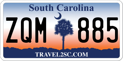 SC license plate ZQM885