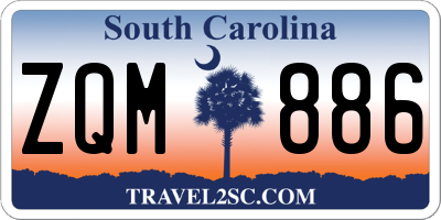 SC license plate ZQM886