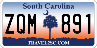 SC license plate ZQM891