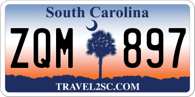SC license plate ZQM897