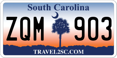 SC license plate ZQM903