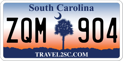SC license plate ZQM904