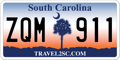 SC license plate ZQM911