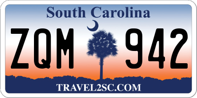 SC license plate ZQM942