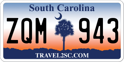 SC license plate ZQM943