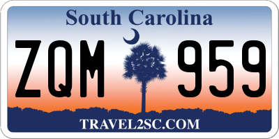 SC license plate ZQM959
