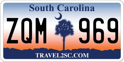 SC license plate ZQM969