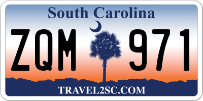 SC license plate ZQM971