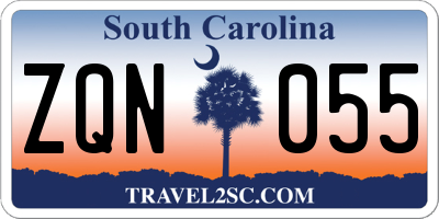 SC license plate ZQN055