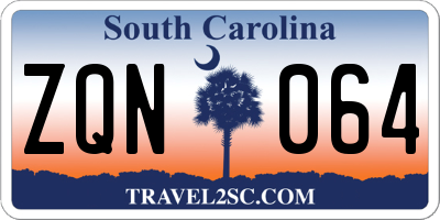 SC license plate ZQN064