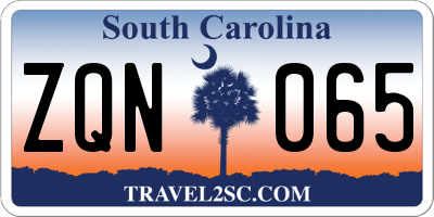 SC license plate ZQN065