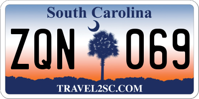 SC license plate ZQN069
