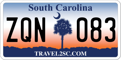 SC license plate ZQN083