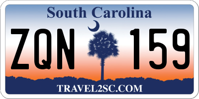 SC license plate ZQN159