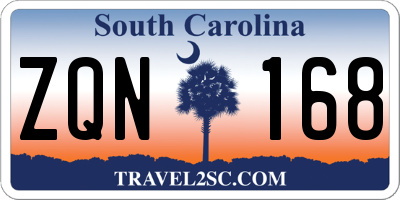 SC license plate ZQN168